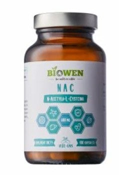 NAC 600 mg - N-acetylocysteina 60 kaps. BIOWEN