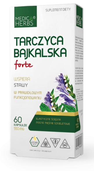 Tarczyca Bajkalska Forte 550 mg, 60 kaps. MEDICA HERBS