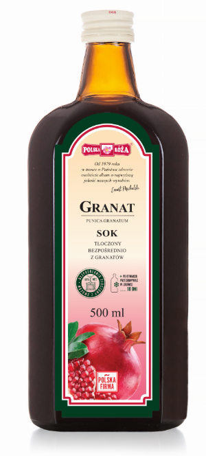Granat sok 100% 500 ml POLSKA RÓŻA