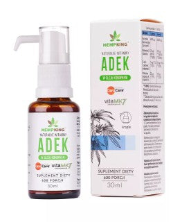 Witaminy ADEK w kroplach 30 ml HEMPKING