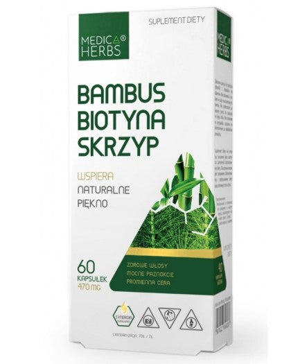 Bambus Biotyna Skrzyp 60 kapsułek MEDICA HERBS