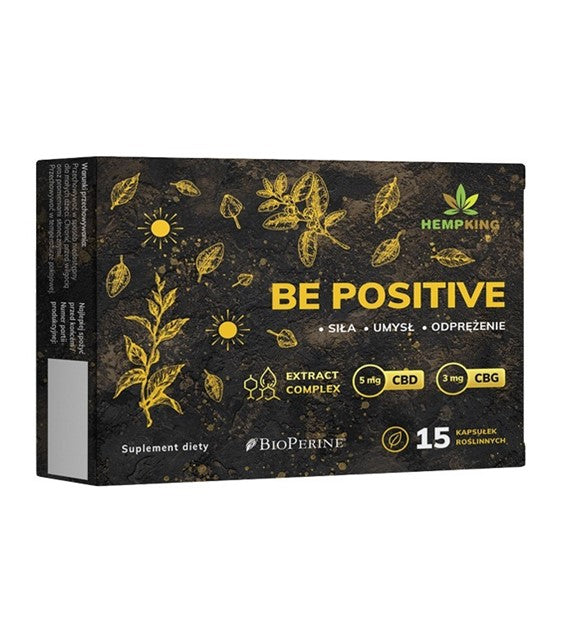 Be Positive (5 mg CBD, 3 mg CBG) Extract Complex 15 kaps. Hemp King