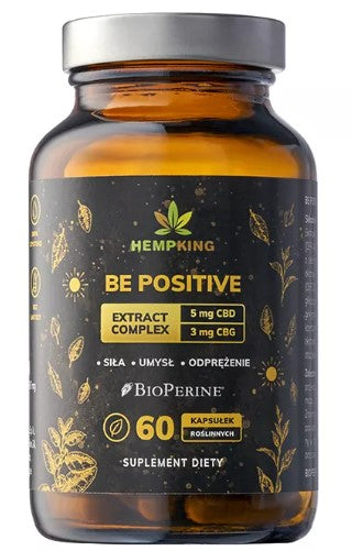 Be Positive (5 mg CBD, 3 mg CBG) Extract Complex 60 kaps. Hemp King