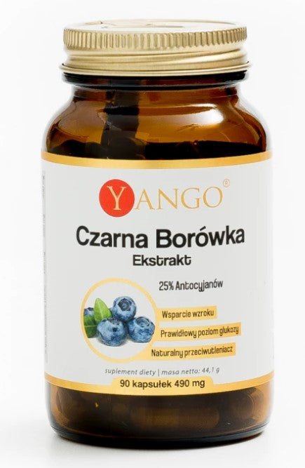 Czarna Borówka - Ekstrakt - 90 kaps. YANGO