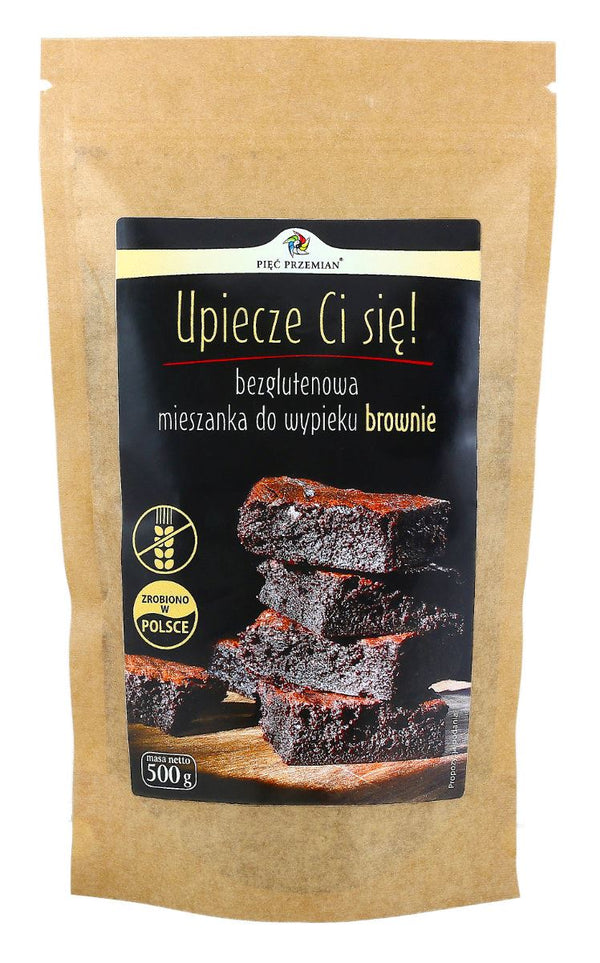Mieszanka do wypieku brownie bezglutenowa 500g PIĘĆ PRZEMIAN
