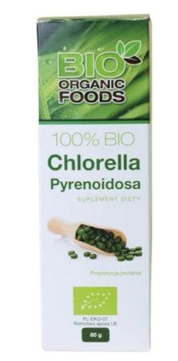 Chlorella Pyrenoidosa BIO 80g. (320 tabl.) BIO Organic Foods