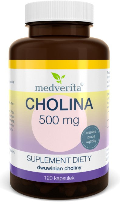 Cholina 500mg - 120 kaps. MEDVERITA