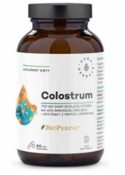 Colostrum 700 mg + BioPerine 60 kaps. AURA HERBALS