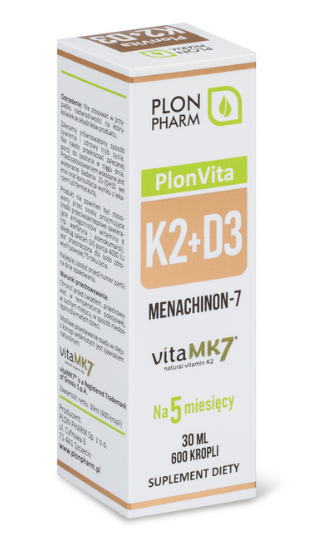 PlonVita K2 MK-7 + D3 4000 IU – 30 ml – Plon Pharm