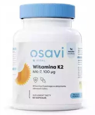 Witamina K2 MK-7, 100 μg 60 kaps. OSAVI