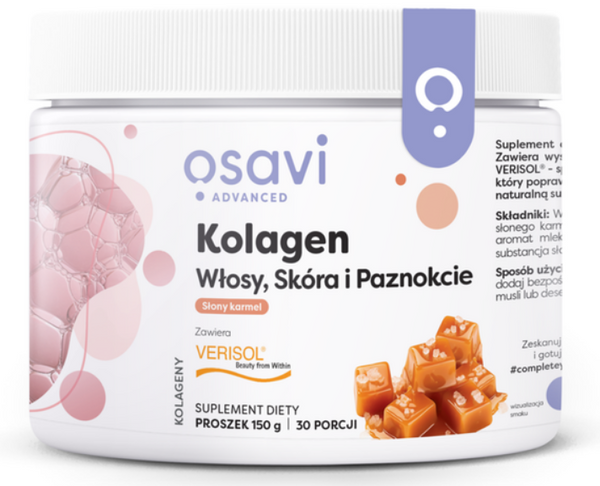 Kolagen VERISOL® Włosy, Skóra i Paznokcie słony karmel 150 g OSAVI