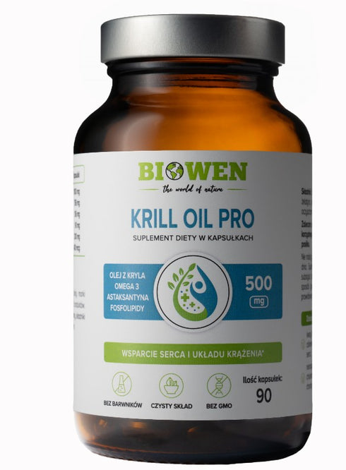 Krill Oil Pro – olej z kryla 90 kapsułek BIOWEN