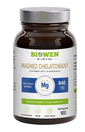 Magnez chelatowany 100 kaps. BIOWEN