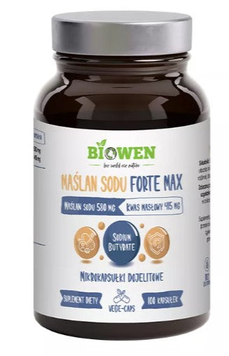 Maślan sodu 580 mg + 415 mg kwasu masłowego 100 kapsułek BIOWEN