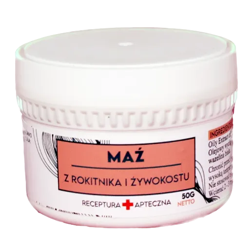 Maź z rokitnika i żywokostu 50 g BJK - naturalna maść na stawy i mięśnie