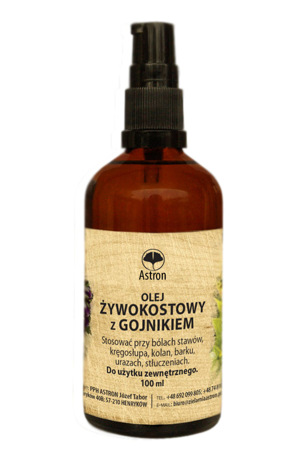 Olej żywokostowy z gojnikiem 100ml ASTRON