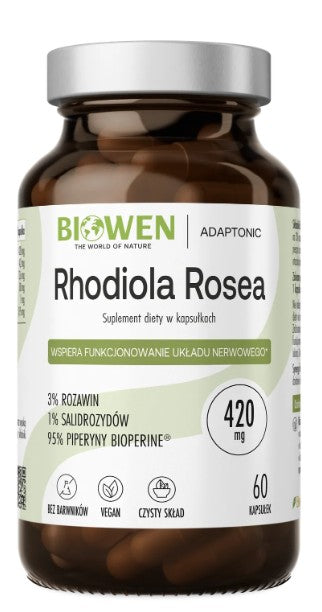 Rhodiola Rosea / Różeniec Górski - 420mg - 60 kapsułek BIOWEN