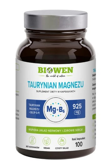 Taurynian Magnezu - 100 kapsułek BIOWEN