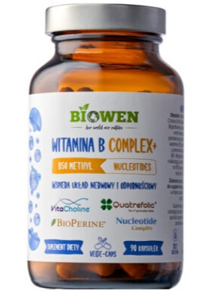 Witamina B Complex+, kapsułki, 90 szt. BIOWEN