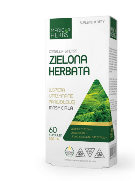 Zielona Herbata 520 mg - 60 kaps - MEDICA HERBS